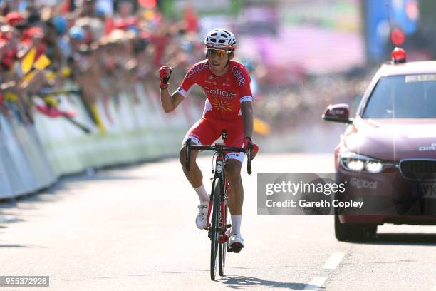Arrival / Stephane Rossetto of France and Team Cofidis Solutions Credit / Celebration / during the 4th Tour of Yorkshire 2018, Stage 4 a 189,5km...