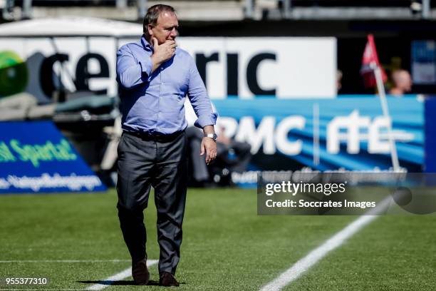 Coach Dick Advocaat of Sparta Rotterdam during the Dutch Eredivisie match between Sparta v Heracles Almelo at the Sparta Stadium Het Kasteel on May...