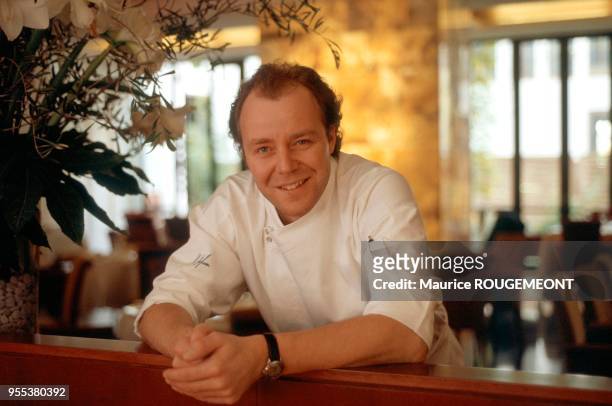 Michael HOFFMAN, the German head chef from the Margaux restaurant in Berlin. Allemagne: le chef cuisinier allemand Michael HOFFMANN du restaurant...