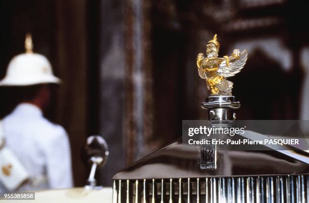 The royal Rolls Royce, which originally belonged to King Bhumibol's uncle, King Rama VII. The Garuda, the royal symbol made of gold and crystal...