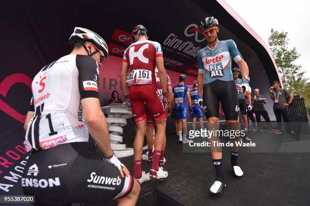 Start / Podium / Adam Hansen of Australia and Team Lotto Soudal / during the 101th Tour of Italy 2018, Stage 3 a 229km stage from Be'er Sheva to...