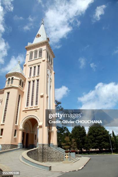 Cathédrale Saint-Nicolas le 23 mai 2017, Dalat, Vietnam. L'édifice est construit en tant qu'église paroissiale par les Français en 1931-1932 dans un...