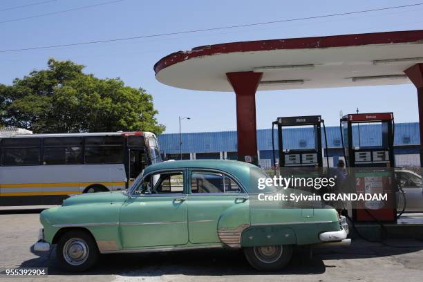 Vieille voiture américaine vintage, La Havane, Cuba.