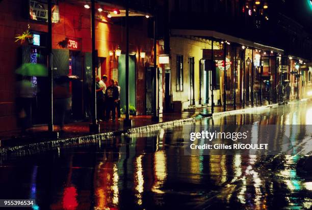 Rue Bourbon à la Nouvelle Orléans, Louisiane.