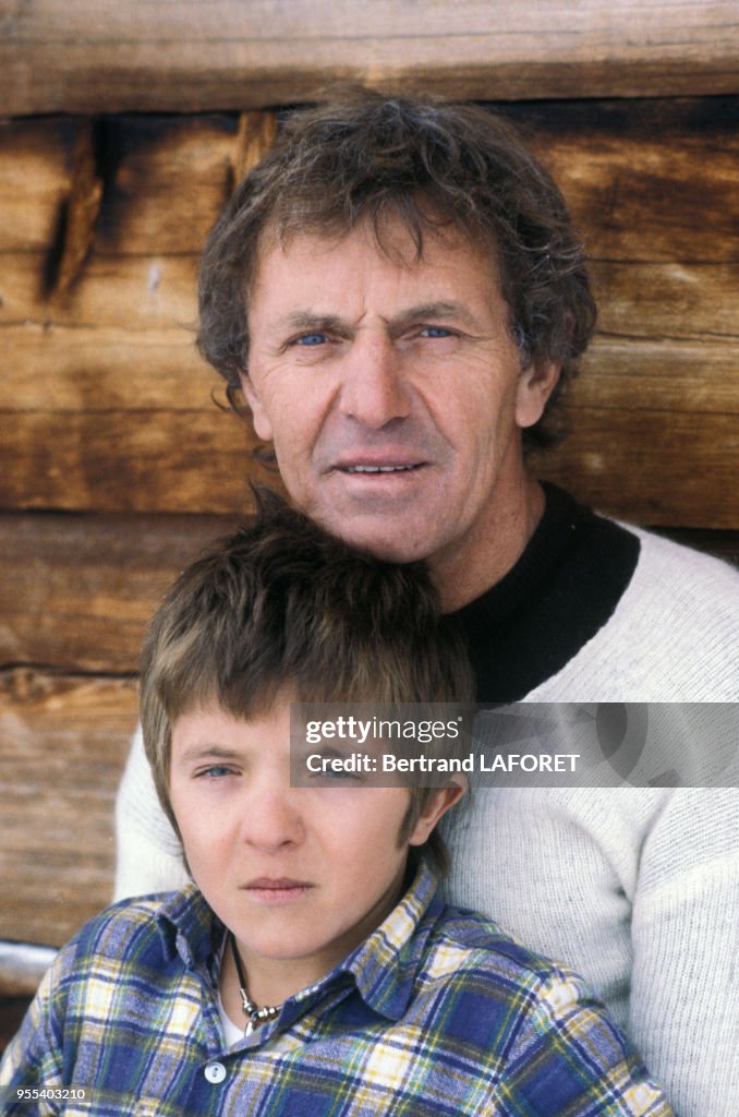 Heinz Bennent et Anne Bennent en vacances en 1984