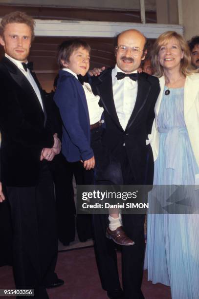 David Bennent et Volker Schlöndorff au Festival de Cannes en mai 1979, France.