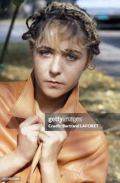 Actrice suisse Anne Bennent sur le tournage du film 'Lulu' de Walerian Borowczyk le 1er octobre 1979 à Berlin, Allemagne.