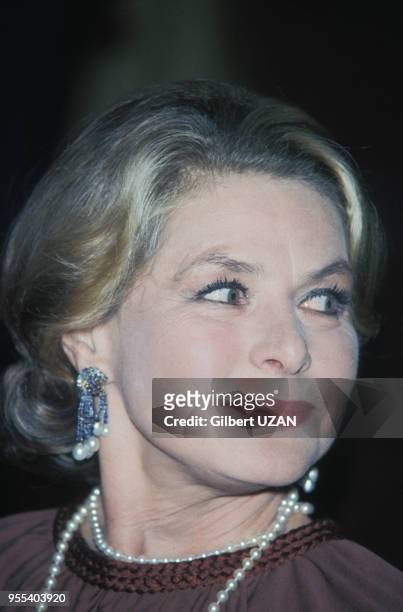 Ingrid Bergman lors de la Nuit des Césars le 3 avril 1976, Paris, France.