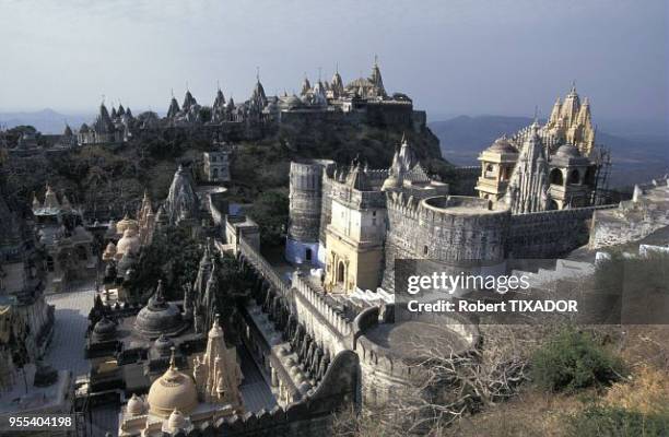 Gujerat, colline de Satrunjaya dans la cité sainte de Palitana.