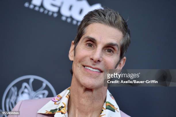 Singer Perry Farrell arrives at Teton Gravity Research's 'Andy Irons: Kissed by God' World Premiere at Regency Village Theatre on May 2, 2018 in...