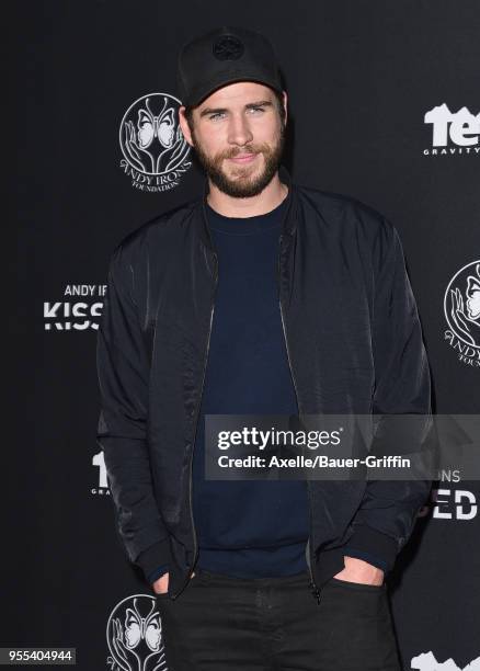 Actor Liam Hemsworth arrives at Teton Gravity Research's 'Andy Irons: Kissed by God' World Premiere at Regency Village Theatre on May 2, 2018 in...