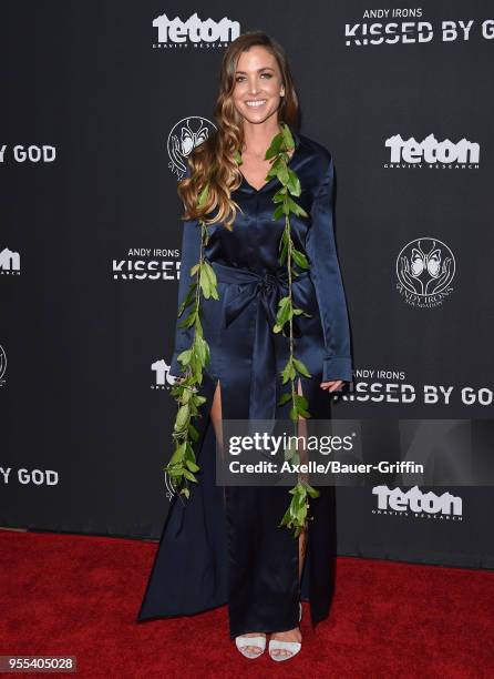 Lyndie Irons arrives at Teton Gravity Research's 'Andy Irons: Kissed by God' World Premiere at Regency Village Theatre on May 2, 2018 in Westwood,...