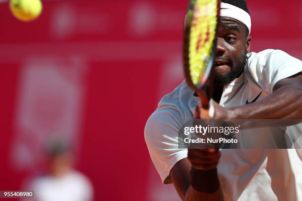 During the Millennium Estoril Open ATP 250 tennis tournament final, at the Clube de Tenis do Estoril in Estoril, Portugal on May 6, 2018.