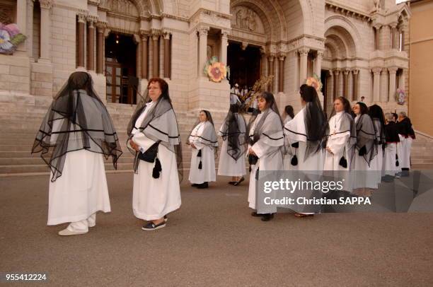 Fête religieuse catholique Fête-Dieu, Fête du Saint-Sacrement ou de Corpus Domini, circa 1990, principauté de Monaco.