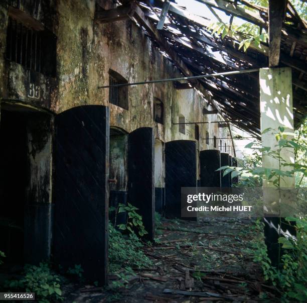 Vestiges du bagne de Saint-Laurent-du-Maroni en Guyane française.