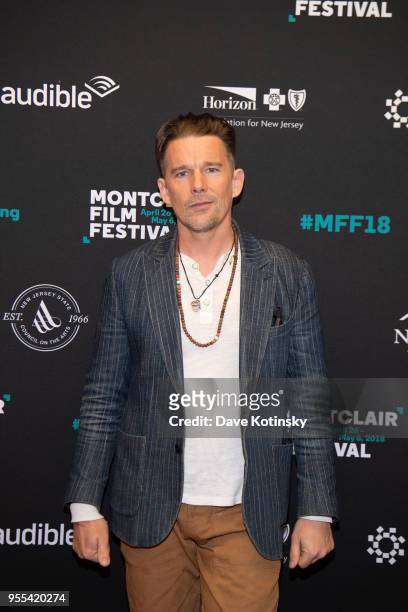 Ethan Hawke arrives at the Montclair Film Festival on May 6, 2018 in Montclair, NJ.