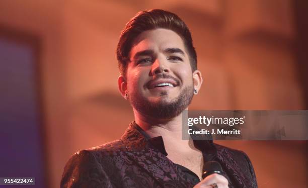 Adam Lambert performs onstage at the 29th Annual GLAAD Media Awards at The Hilton Midtown on May 5, 2018 in New York City.