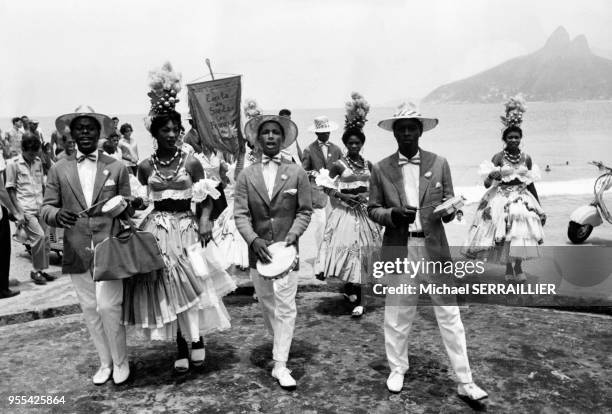 Groupe de samba à Rio de Janeiro, au Brésil.