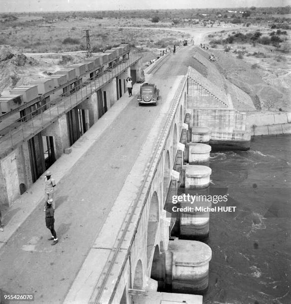 Le barrage hydraulique de Markala , sur le fleuve Niger, Mali.