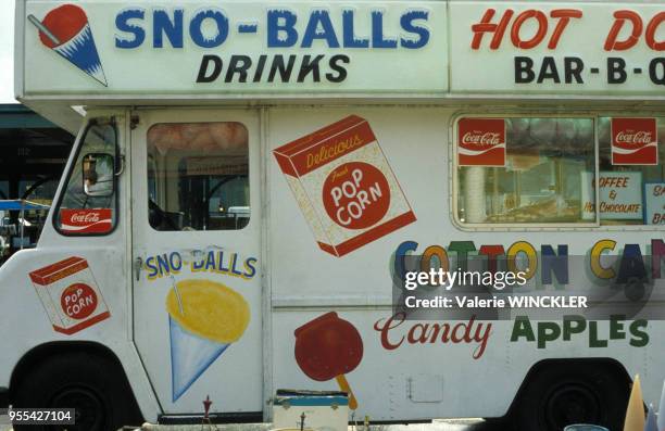 Camion d'un vendeur de sandwichs à la Nouvelle-Orléans, en Lousiane, aux Etats-Unis.