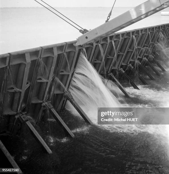 Le barrage hydraulique de Markala , sur le fleuve Niger, Mali.