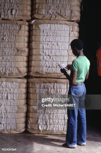 Usine de coton à Agboville, Côte d?Ivoire.