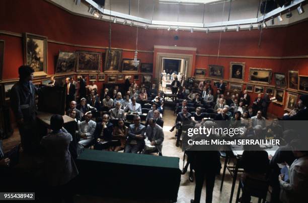 Salle de vente aux enchères de ?Christie's? à Londres, Royaume-Uni.