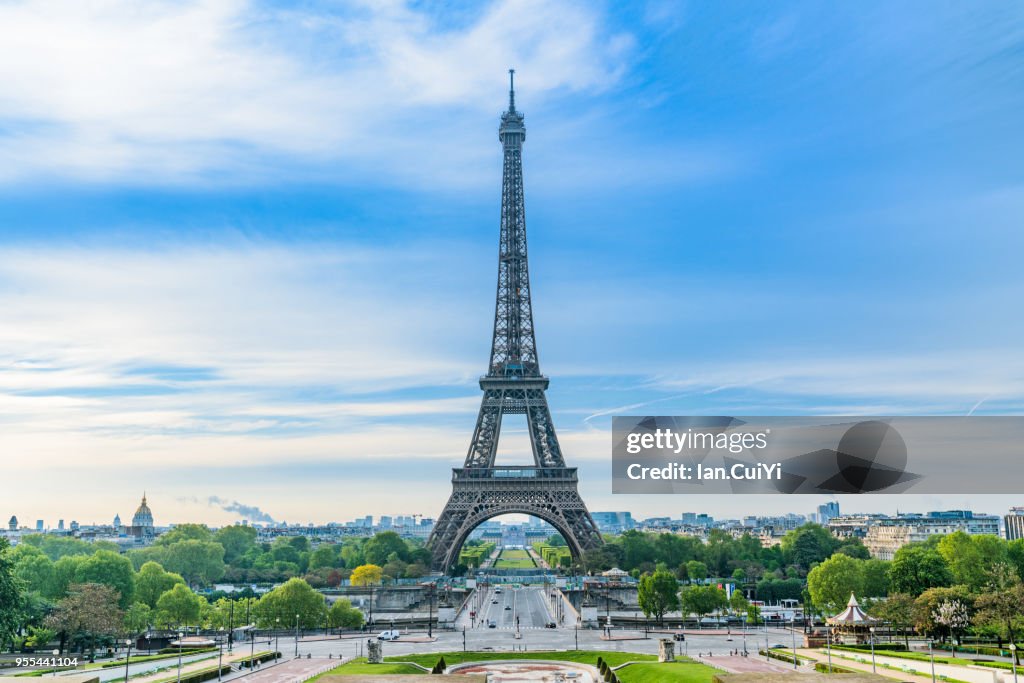 Eiffel Tower and Paris city in the morning, Paris, France Paris, France