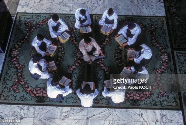 Ecole coranique dans une mosquée de Bandar Seri Begawan, Etat de Brunei Darussalam.
