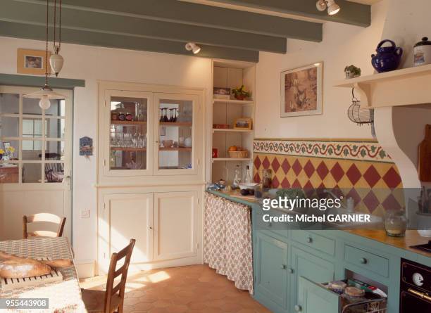 Intérieur d'une maison charentaise traditionnelle à Saintes, en Charente-Maritime, France.