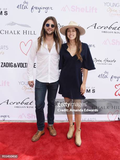 Musician Keith Harkin and Kelsey Harkin attend The Open Hearts Foundation's 2018 Young Hearts Spring Event honoring Alliance of Moms and Shelift on...
