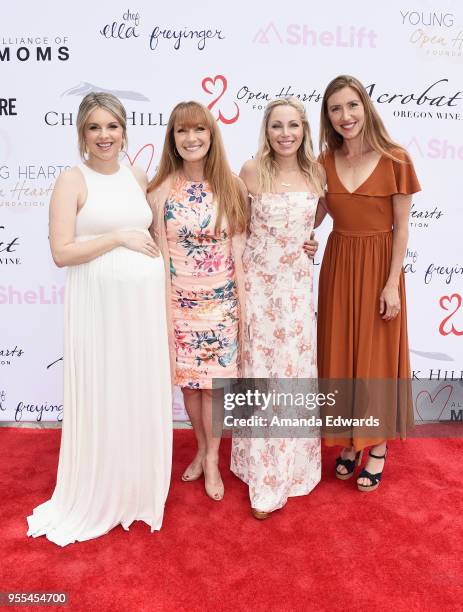 Ali Fedotowsky, Jane Seymour, Sarah Herron and Katherine Flynn attend The Open Hearts Foundation's 2018 Young Hearts Spring Event honoring Alliance...