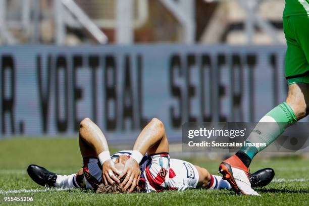 Fran Sol of Willem II during the Dutch Eredivisie match between Willem II v Vitesse at the Koning Willem II Stadium on May 6, 2018 in Tilburg...