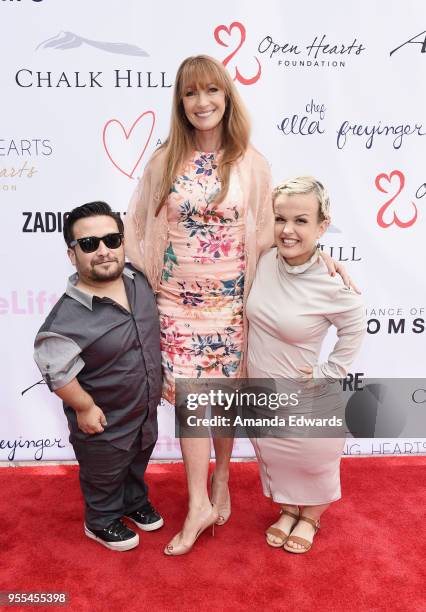 Actor Joe Gnoffo, actress Jane Seymour and television personality Terra Jole attend The Open Hearts Foundation's 2018 Young Hearts Spring Event...