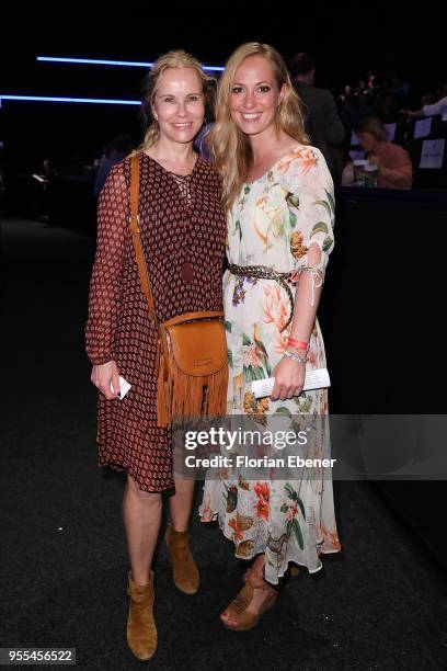 Angela Finger-Erben and Katja Burkard during the premiere of 'Liliane Susewind - Ein tierisches Abenteuer' at Cinedom on May 6, 2018 in Cologne,...