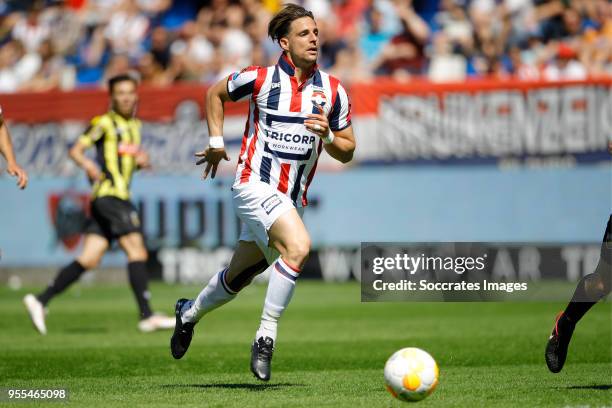 Fran Sol of Willem II during the Dutch Eredivisie match between Willem II v Vitesse at the Koning Willem II Stadium on May 6, 2018 in Tilburg...