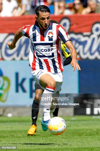 Ismail Azzaoui of Willem II during the Dutch Eredivisie match between Willem II v Vitesse at the Koning Willem II Stadium on May 6, 2018 in Tilburg...