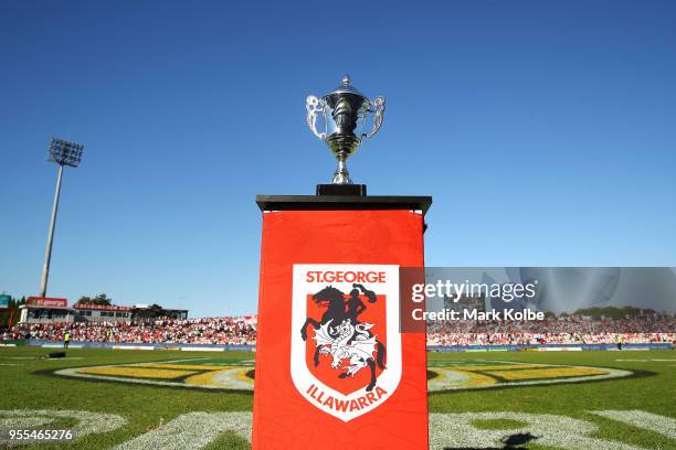 General view is seen of the Emergency Services Cup before the round nine NRL match between the St George Illawarra Dragons and the Melbourne Storm at...