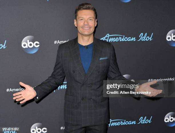 Host Ryan Seacrest arrives at ABC's "American Idol" show on May 6, 2018 in Los Angeles, California.