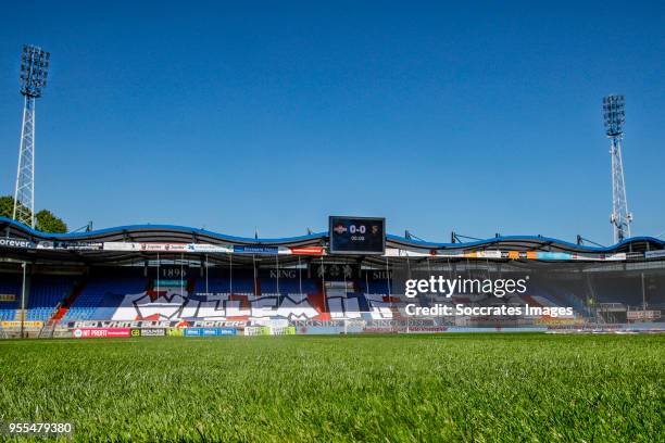 Kingside of Willem II stadium during the Dutch Eredivisie match between Willem II v Vitesse at the Koning Willem II Stadium on May 6, 2018 in Tilburg...