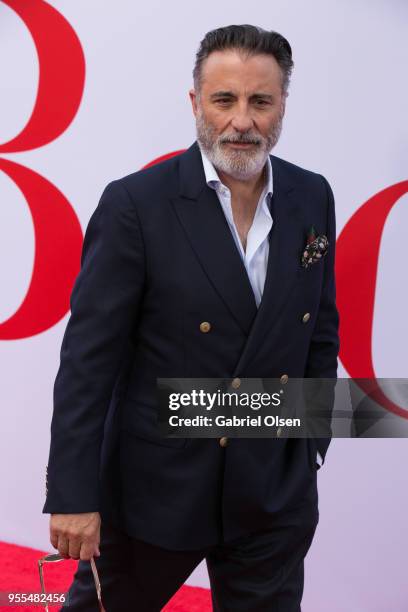 Andy Garcia arrives for Paramount Pictures' premiere of "Book Club" at Regency Village Theatre on May 6, 2018 in Westwood, California.