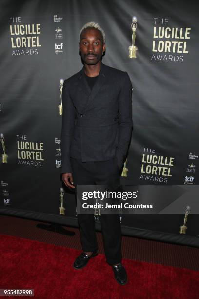 Nathan Stewart-Jarrett attends the 33rd Annual Lucille Lortel Awards on May 6, 2018 in New York City.