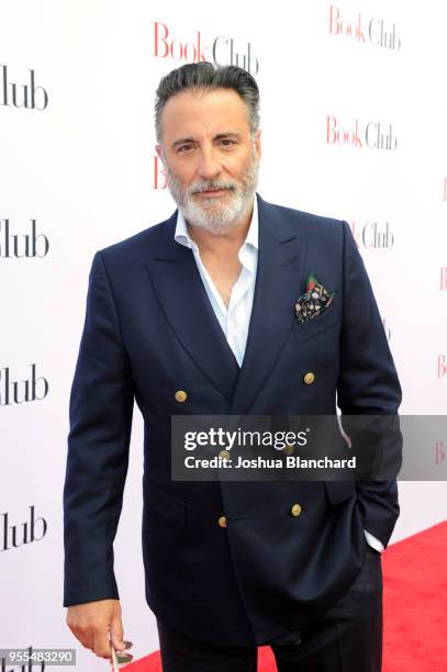 Actor Andy Garcia attends the Los Angeles premiere of 'Book Club' at Regency Village Theatre on May 6, 2018 in Westwood, United States.