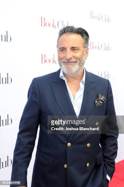 Actor Andy Garcia attends the Los Angeles premiere of 'Book Club' at Regency Village Theatre on May 6, 2018 in Westwood, United States.
