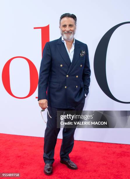 Actor Andy Garcia attends the "Book Club" premiere on May 6, 2018 in Westwood, California.