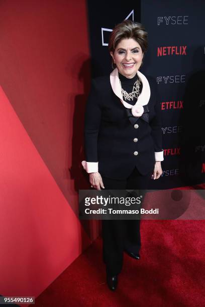 Gloria Allred attends the Netflix FYSEE Kick-Off Event at Netflix FYSEE At Raleigh Studios on May 6, 2018 in Los Angeles, California.