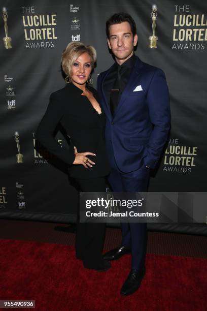 Orfeh and Andy Karl attend the 33rd Annual Lucille Lortel Awards on May 6, 2018 in New York City.