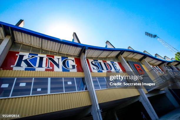 Kingside is closed this game in the stadium of Willem II during the Dutch Eredivisie match between Willem II v Vitesse at the Koning Willem II...