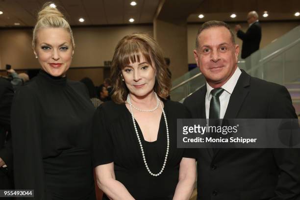 Elaine Hendrix, Patricia Richardson, and Matthew Lombardo attend the 33rd Annual Lucille Lortel Awards on May 6, 2018 in New York City.