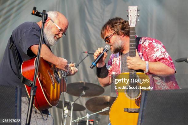 Kyle Gass and Jack Black of Tenacious D perform during Day 3 at Shaky Knees Festival at Atlanta Central Park on May 6, 2018 in Atlanta, Georgia.